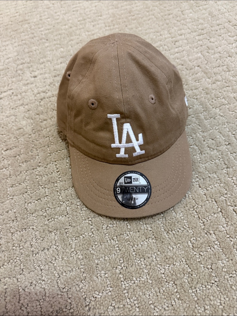 New Era Kids LA Dodgers Brown & White 9TWENTY Adjustable Cap